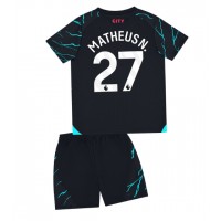 Manchester City Matheus Nunes #27 Tredjeställ Barn 2023-24 Korta ärmar (+ Korta byxor)